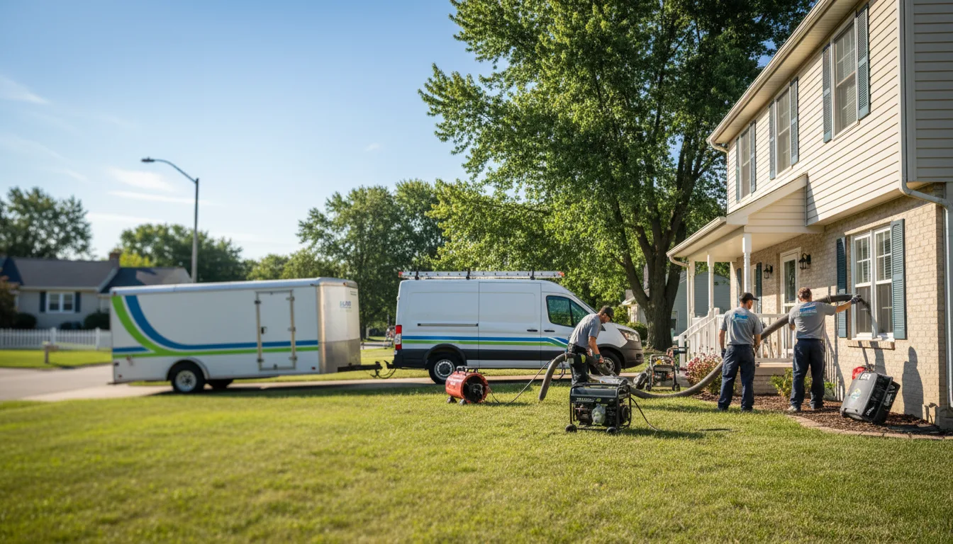 Flooded Basement Restoration And Cleanup With Repair in Henning, IL near me